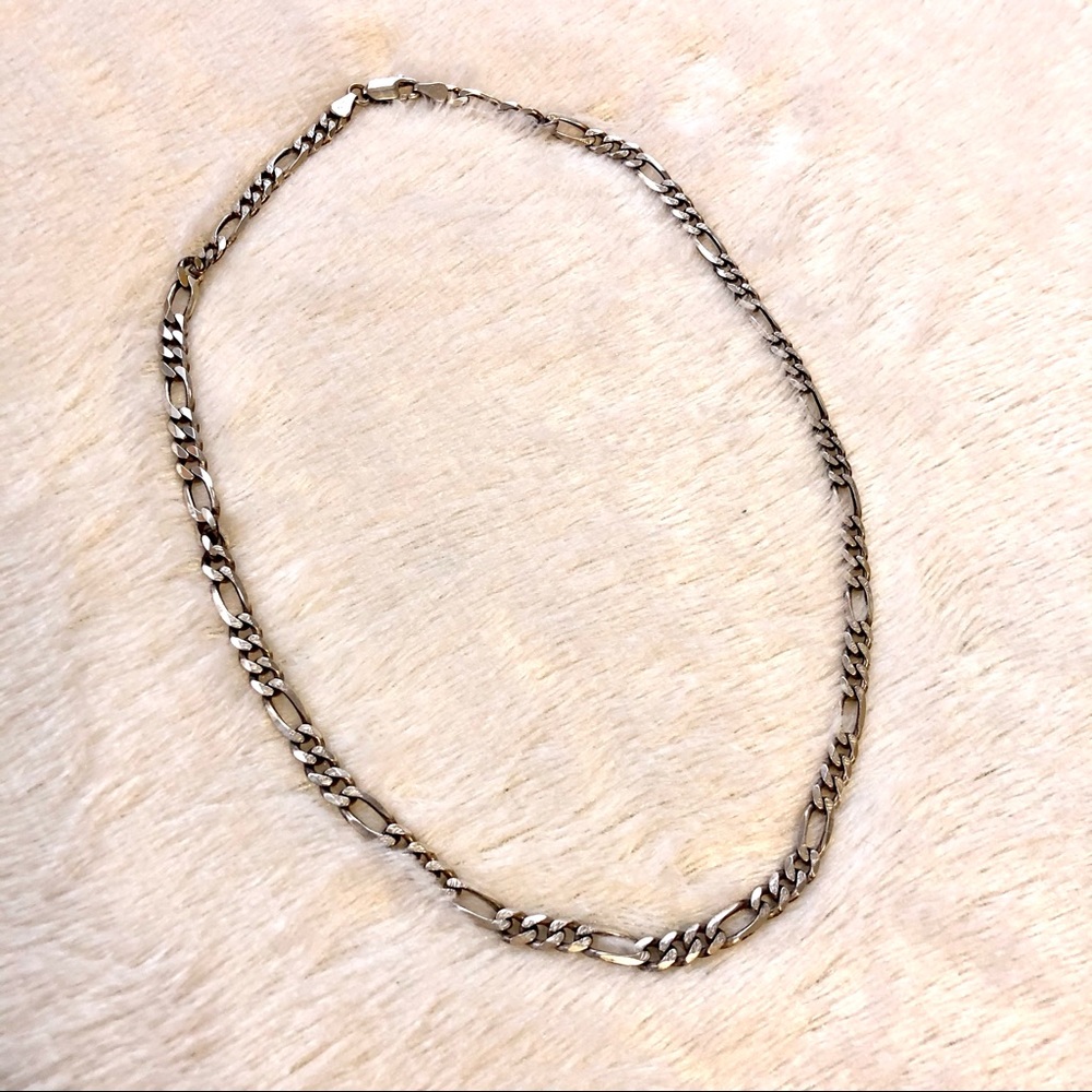 🪐Vintage Italian Sterling Chain w/ Texture